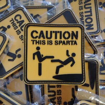 Caution: This is Sparta Patch + Sticker – PatchPanel