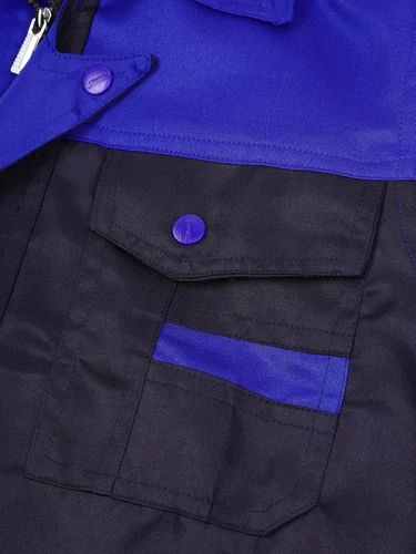 Women Men Long Sleeve Work Coat Pocket Shirts Workshop Mechanic Uniform Workwear - Bild 19 von 104