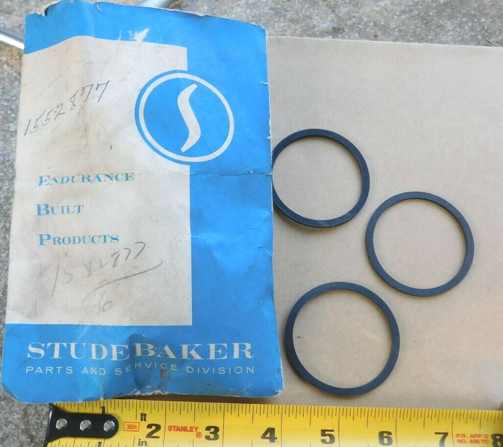 3 NOS FUEL PUMP BOWL GASKETS FOR 196162 STUDEBAKER V8 CARS NEW 1962 61