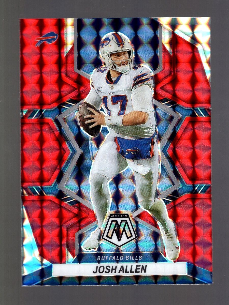 2022 MOSAIC RED PRIZM #20 JOSH ALLEN BUFFALO BILLS