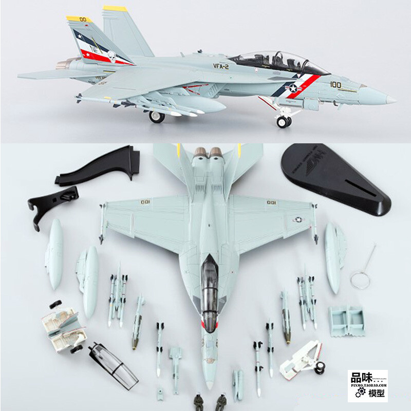 1/72 US F18 fighter model F/A-18F Super Hornet Bounty Hunter
