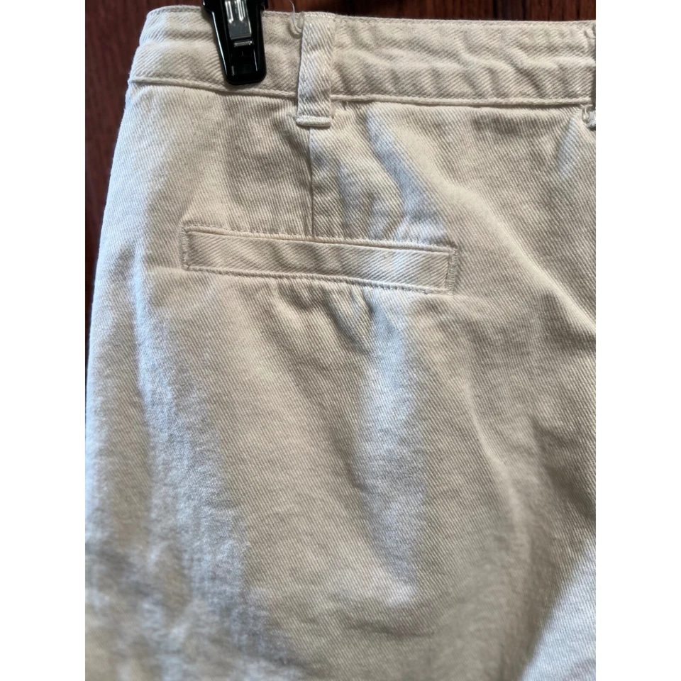 VTG 90s L.A. Blues Denim Shorts High Waist Casual Ivory Pockets Womens Size 12 - Image 4 of 4