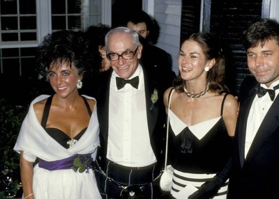 Elizabeth Taylor Malcolm Forbes Date Chris Hefner 1987 Historic Old Photo