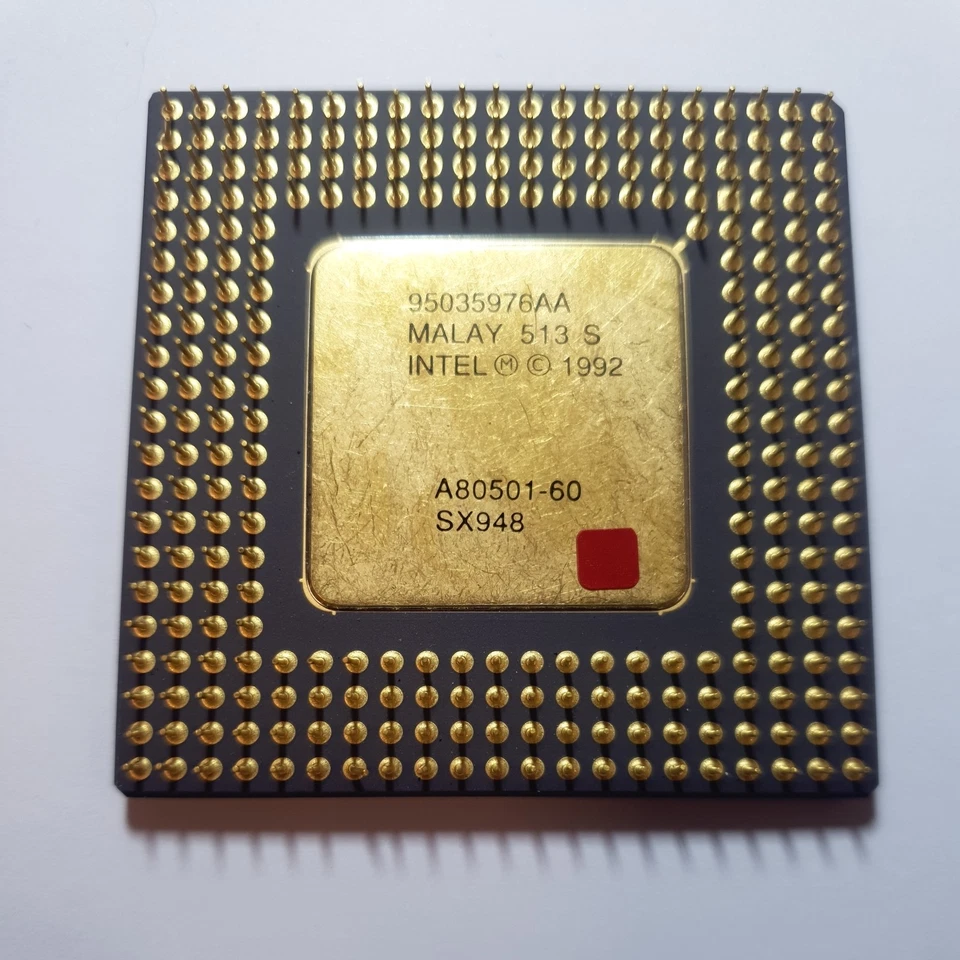 Intel Pentium 1992 - A80501-60 SX948 CPU / Processor - Image 3 of 4