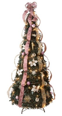 6  Victorian Style Pull-Up Christmas Tree by Holiday Peak
