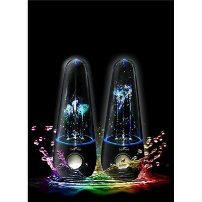 BeFree BFS-165 Wireless Bluetooth LED Dancing Water Speakers - Black