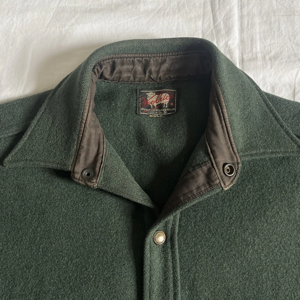 Vintage Woolrich 1950s Mackinaw Cruiser Style Hunting Jacket Coat Green Medium - Image 4 of 4