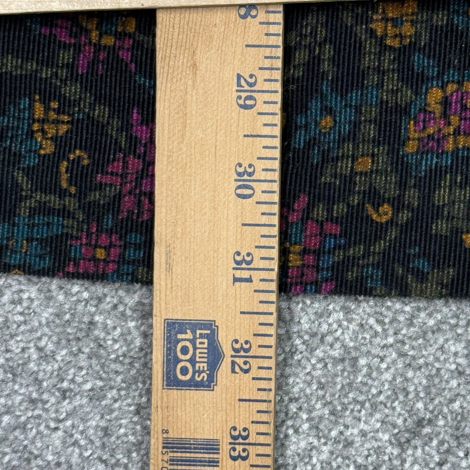 Vintage LL Bean Skirt Women 8 Small 80s Floral Patterned USA Outdoors Corduroy - Image 4 of 4