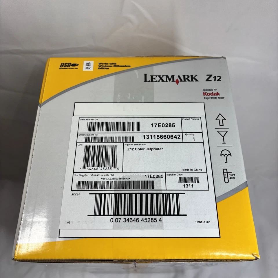 VTG Lexmark Z12 Color Jetprinter 1200 dpi Factory Sealed NOS Retro PC Printer - Image 3 of 4