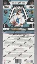 ( 2 ) 2025 PANINI MOSAIC FOOTBALL NFL FACTORY SEALED MEGA BOXES - 2 BOX LOT