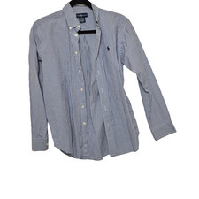 Ralph Lauren Mens Long Sleeves Button Down Dress Shirt Size L 16 18 A766