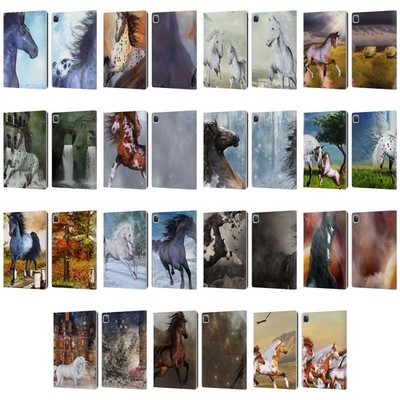 OFFICIAL SIMONE GATTERWE HORSES LEATHER BOOK CASE FOR APPLE iPAD