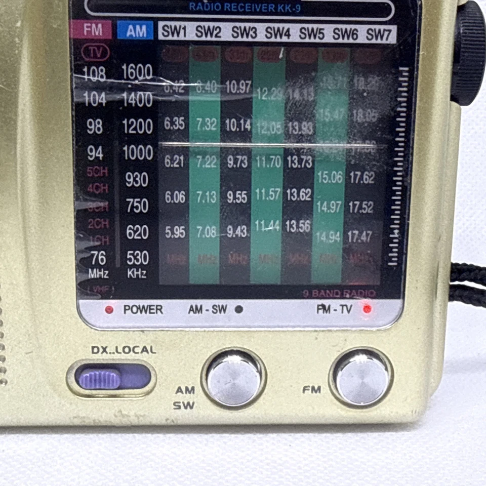 9-полосный ресивер FM/AM/SW World ресивер протестирован и работает с ремешком + антенна - Изображение 4 из 4