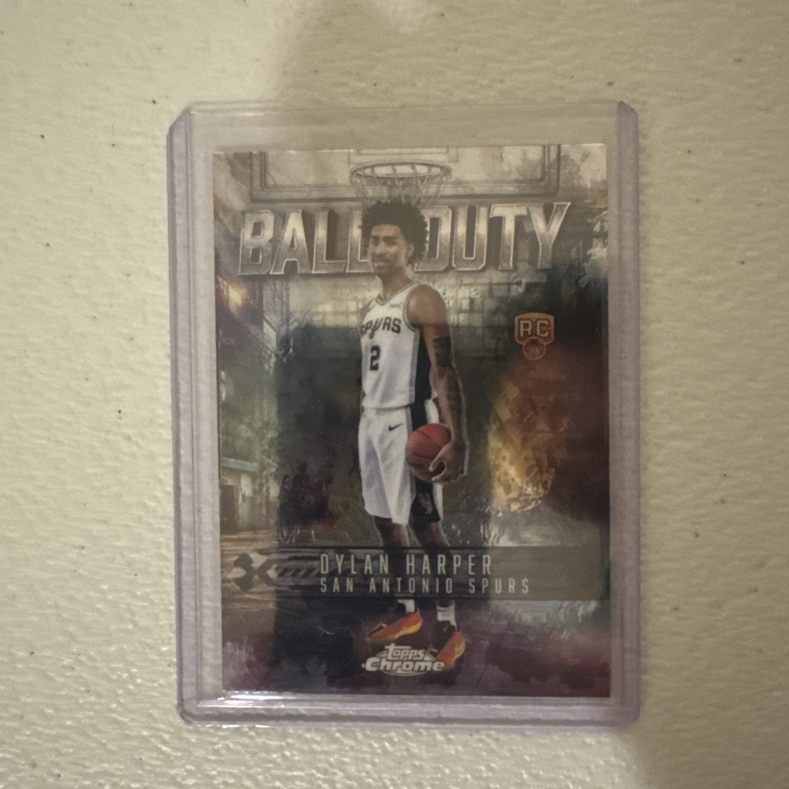 Dylan Harper RC 2025-26 Topps Chrome NBA #BD-22 Ball of Duty - SPURS ROOKIE