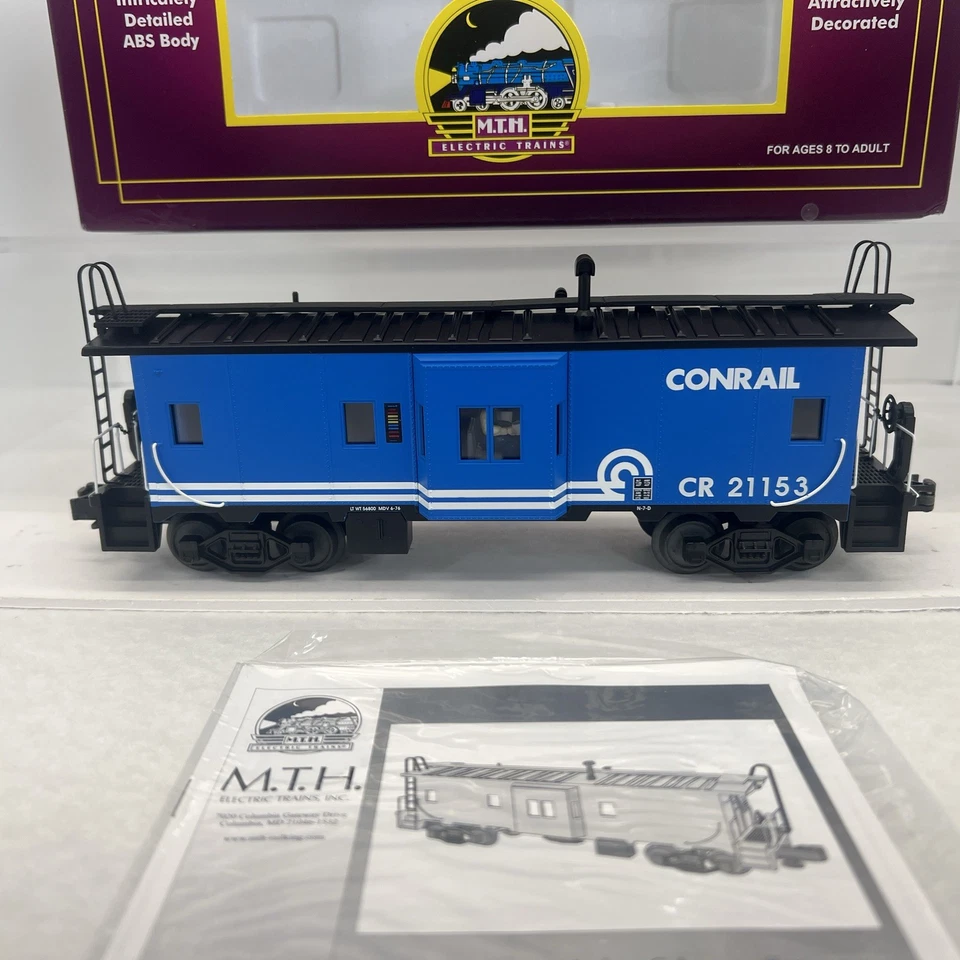 MTH Premier 20-91039 Conrail Bay Window Caboose #CR21153 O Gauge New - Image 3 of 4