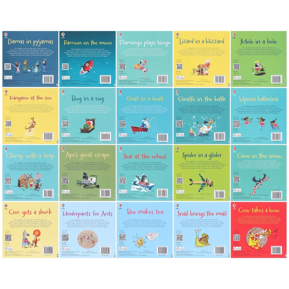 Usborne First Phonics Reading Library 20 Books - Ages 0-5 - Paperback - Image 3 of 4