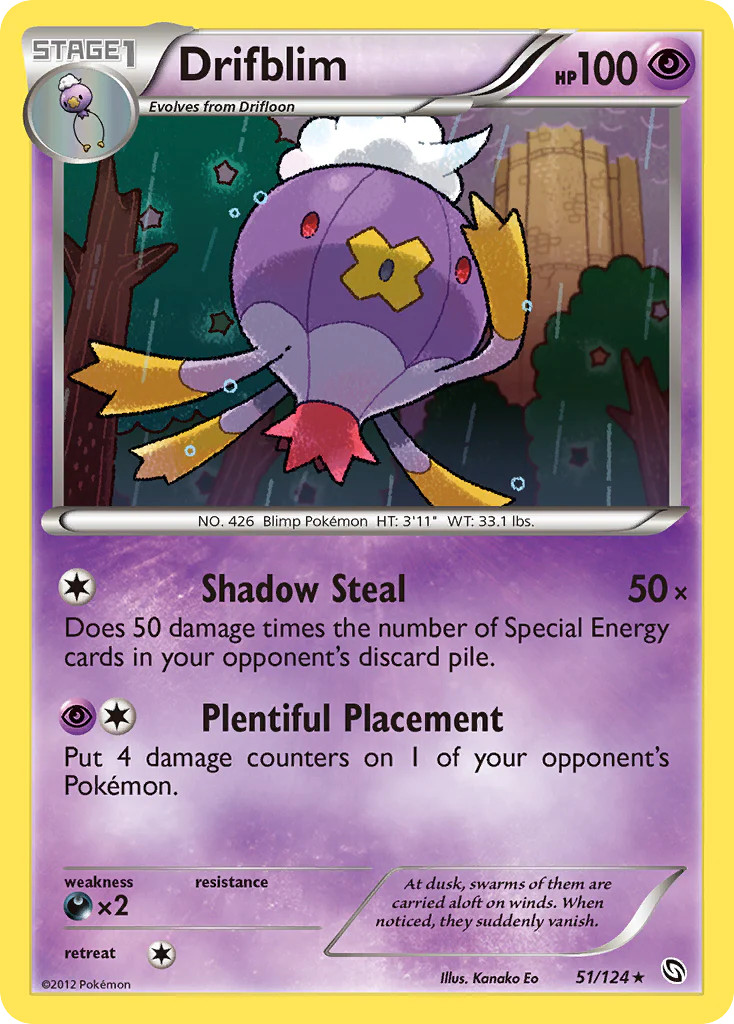 Drifblim (51/124) [Black &amp; White: Dragons Exalted] Lightly Played