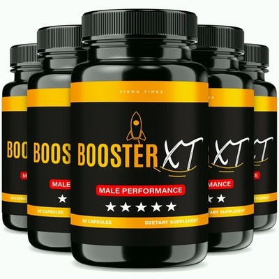 (5 Pack) Booster XT Male Capsules  to Boost T-Levels for Enhanced Intimate Drive