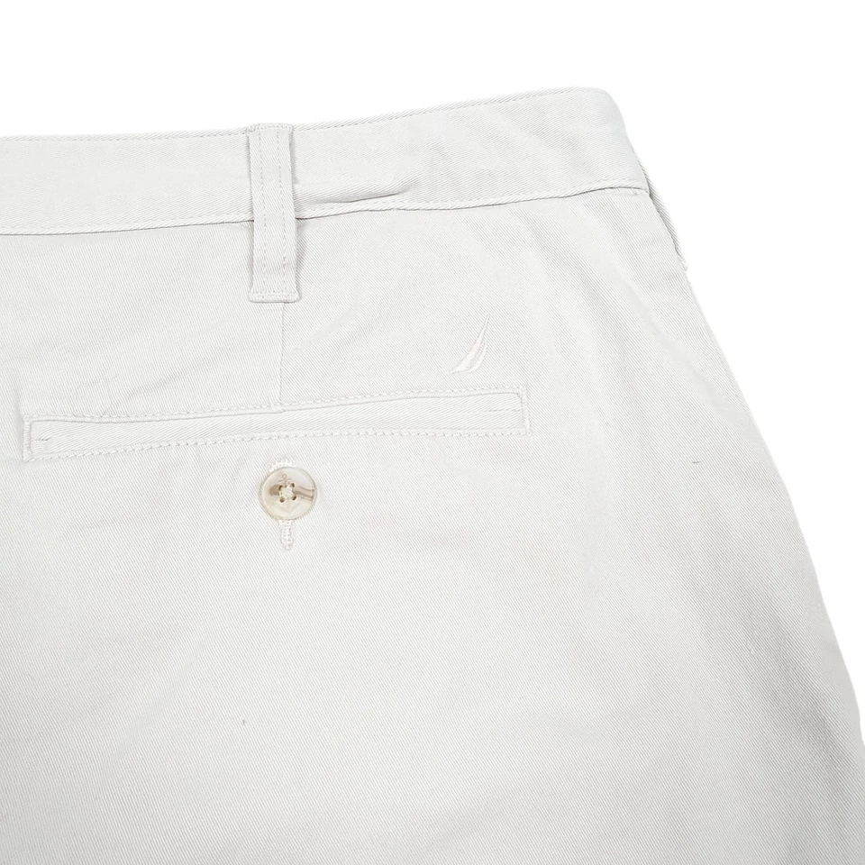 Nautica Deck Short Classic Stretch Beige Chino Cotton Shorts W38 - Image 2 of 4