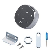 Touch Screen Electronic Password Security Lock Wood Cabinet Keypad Drawer Office