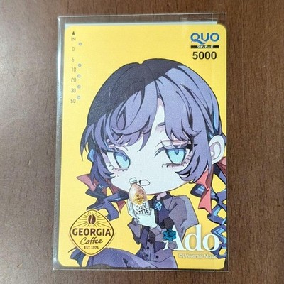 GEORGIA Ado QUO Card 5000 Yen Collab With Winning Notice Limited Edition