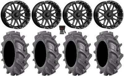 MSA Milled Bandit 18'' Wheels 33'' BKT AT 171 Tires Honda Pioneer 1000 / Talon
