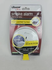 LIFESAVER BY KIDDE SMOKE ALARM FOR BEDROOM W FRONT LOAD BATTERY DOOR I9070 - NEW