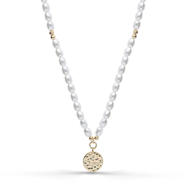 Halskette 18K Vergoldet Damen Schmuck Mit Runden AnhäNgern Elegant Modern-image