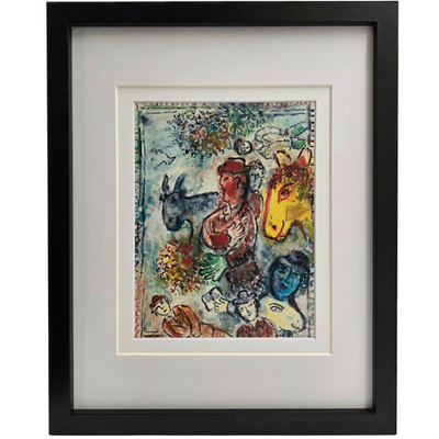 MARC CHAGALL  Autour de l'homme à la Main Verte'' Dreamlike Modern Art Print