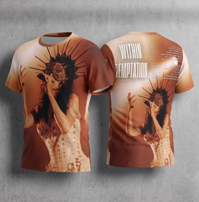Within Temptation 2026 European Tour 3D AOP Shirt Unisex All Size S-6XL 1H1337