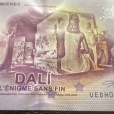 Billete 0 euros recuerdo billete Carrières de Lumières DALI UEDH004374