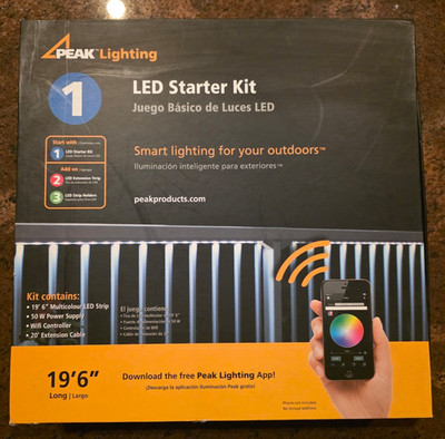 PEAK Lighting 50408 Smart 19 ft. 6 in. Multicolor LED Lighting Wifi Starter Kit