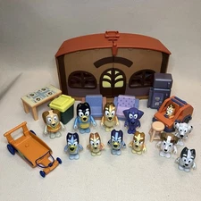 Bluey and Friends Family Figures Lot Mixed Play Set & Furniture