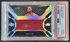 2007-08 Upper Deck Black LeBron James Patch Material Auto /25 PSA 6 Cavaliers RI