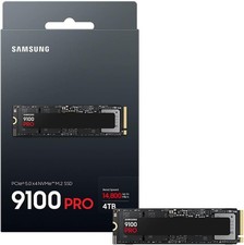 SAMSUNG 9100 PRO 4TB M.2 2280 PCIe 5.0x4 NVMe Internal SSD  MZ-VAP4T0B/AM