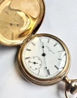 Antique ELGIN Gold Filled Engraved Hunter Mechanical Pocket Watch USA #20