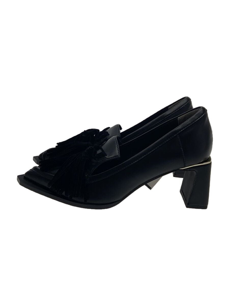 YELLO Black Fringe Tassel Pumps Size M