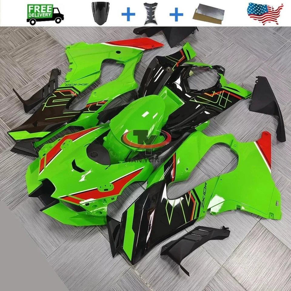 Fairing Kit For Kawasaki Ninja ZX10R 2021-2025 Green Black Injection Bodywork 23 Foto 3 de 4