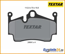 Brake pad set, disc brake Q + Textar 2454101 for Porsche