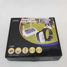 2 Collars Wireless Dog Fence System Model C-100 900 Foot Radius 58 Acres