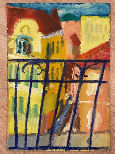 Anthroposophische Gemäldeserie "Reise zum Goetheanum". 5 Gemälde. Signiert. 2020 - Bild 7 von 10