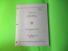 API SPECIFICATION FOR STEEL DERRICKS BOOKLET OIL DRILLING