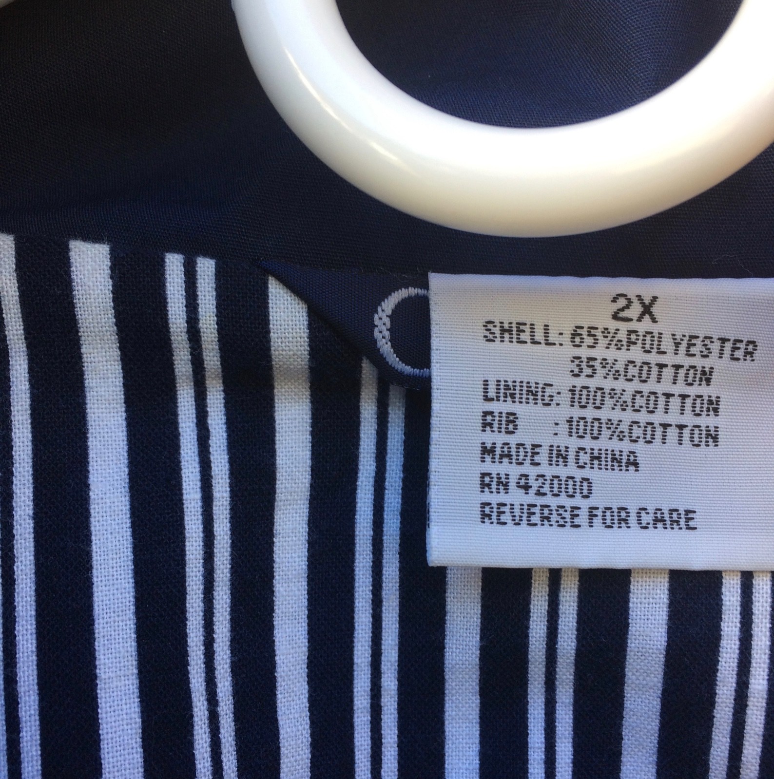 OCEANSIDE Jacket w/ Striped Lining Windbreaker Me… - image 4