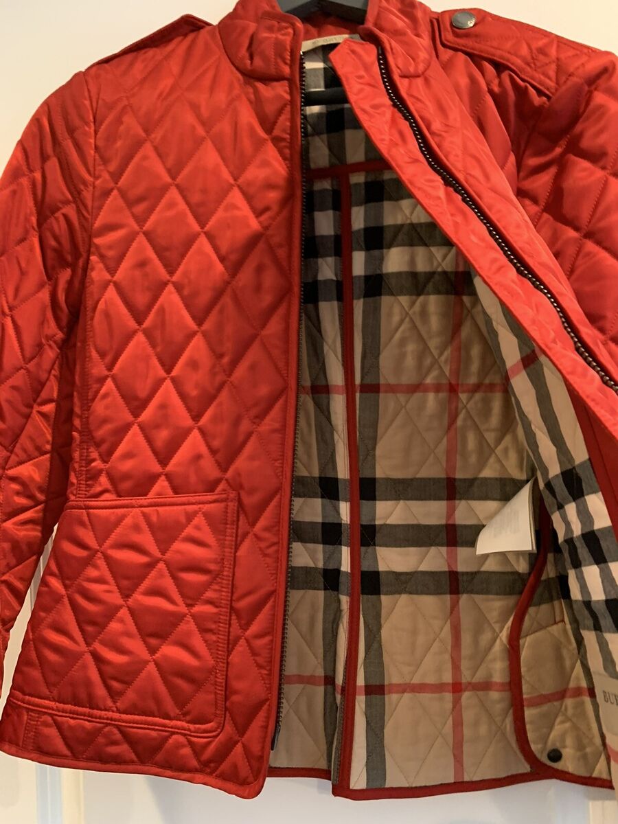 Burberry Red Women Quilted Jacket Size Medium | eBay Burberry Red Women Quilted Jacket Size Medium | eBay