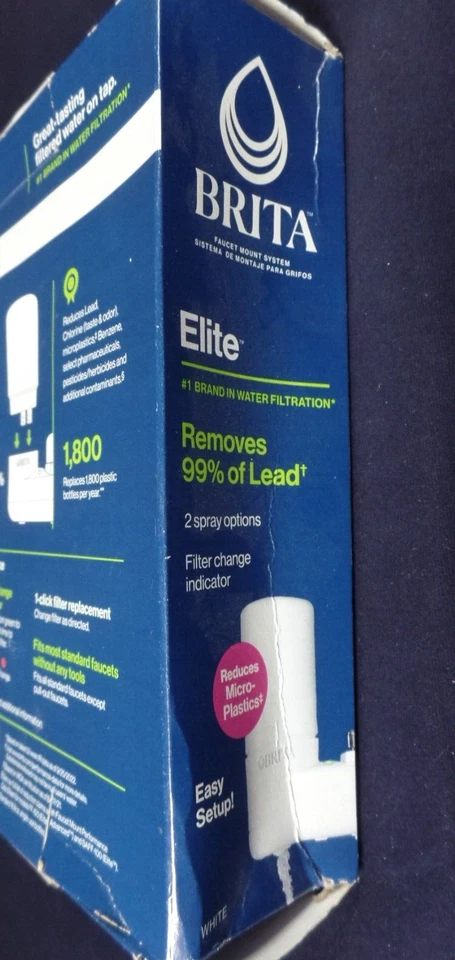 BRITA Elite Faucet Mount Filtration System Water Purification White - NIB - Image 3 of 4