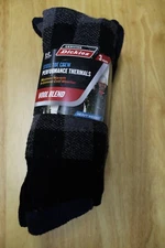 Dickies P3 Wool Blend Thermal Crew Socks-074 Charcoal Blue- Size 6-12--NWT