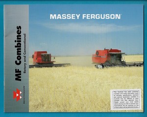 Massey Ferguson Mf8780xp And Mf8680 Combines Mf 2 Swathers 24 Page Brochure Ebay