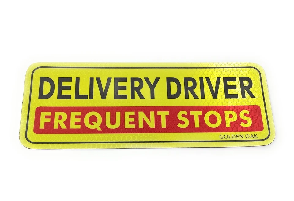 2 letreros magnéticos - para conductores de entrega - alertar a otros, hacer paradas de forma segura - Foto 4 de 4