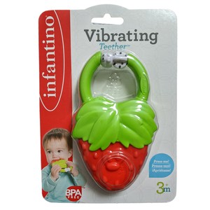 infantino strawberry teether
