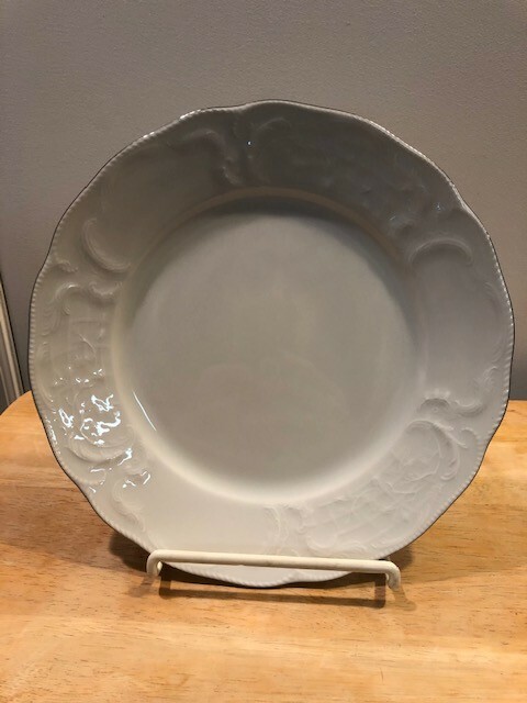 Rosenthal Sanssouci Platinum Dinner Plate. NEW.